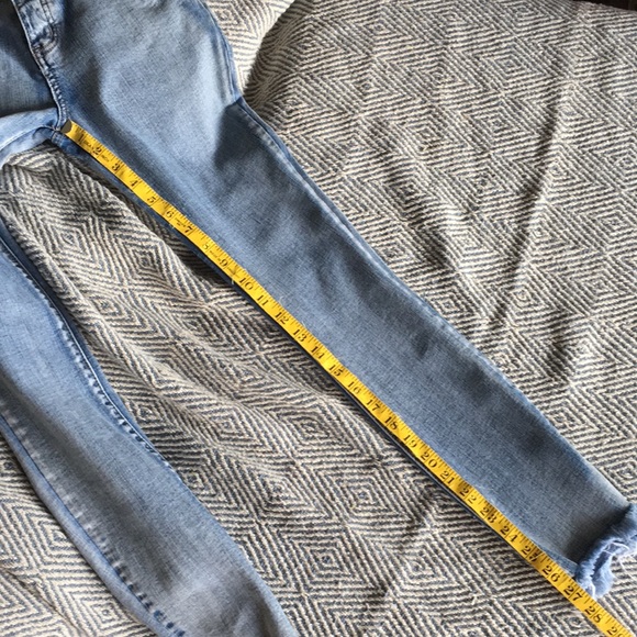 ONE TEASPOON DENIM “YARD BIRDS” SKINNY JEANS HIDDEN BUTTON FLY RAW HEM - Picture 11 of 15